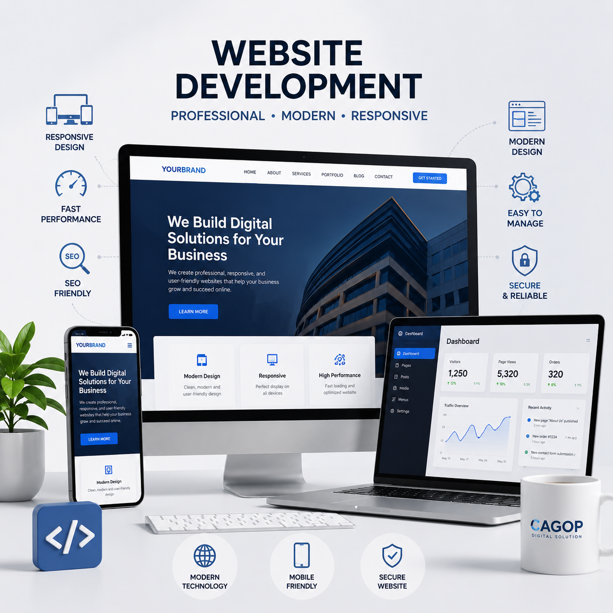 Digital Solution Partner untuk Website & Aplikasi Web Modern